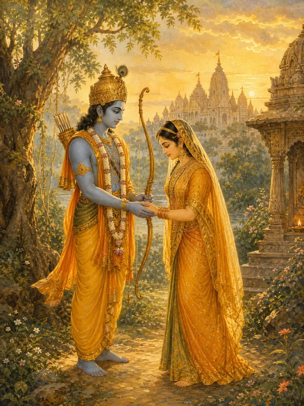 Rama and Sita illustration